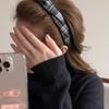 Vintage Plaid Cloth Hairband For Women Girls Sweet Hair Ornament Headband Hair Hoop Elegant Hair Band Hair Accessories