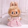 38cm Labubu Plush Doll Casual Outfit Set with Hat (Clothes Only)
