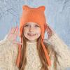 Thickened Knitted Cap Winter Hat For Kids With Thermal Ear Protection Cold Weather Windproof Design Polyester