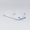 Ultralight Frameless Eyeglasses Titanium Alloy  Glasses Frame Men High Quality Super Stretch Metal Temple Eyeglasses Frame