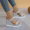 Women Platform Sandals Summer New Outdoor Beach Sandals Comfortable Hot Shallow Wedges Shoes for Women Designer Casual Sandals