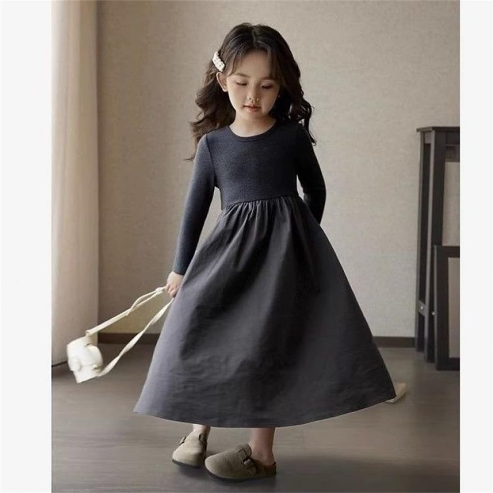 Honey Baby Long Perfect for School Entrance Kindergarten Entrance Casual Wear Size Kids' Dress, Fall/Winter, Sleeve, Ceremonies, Ceremonies, Weddings,