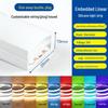 Dimmable Waterproof LED Silicone Strip, 12V-24V, 220V, Self-Adhesive, Embedded Linear Slot