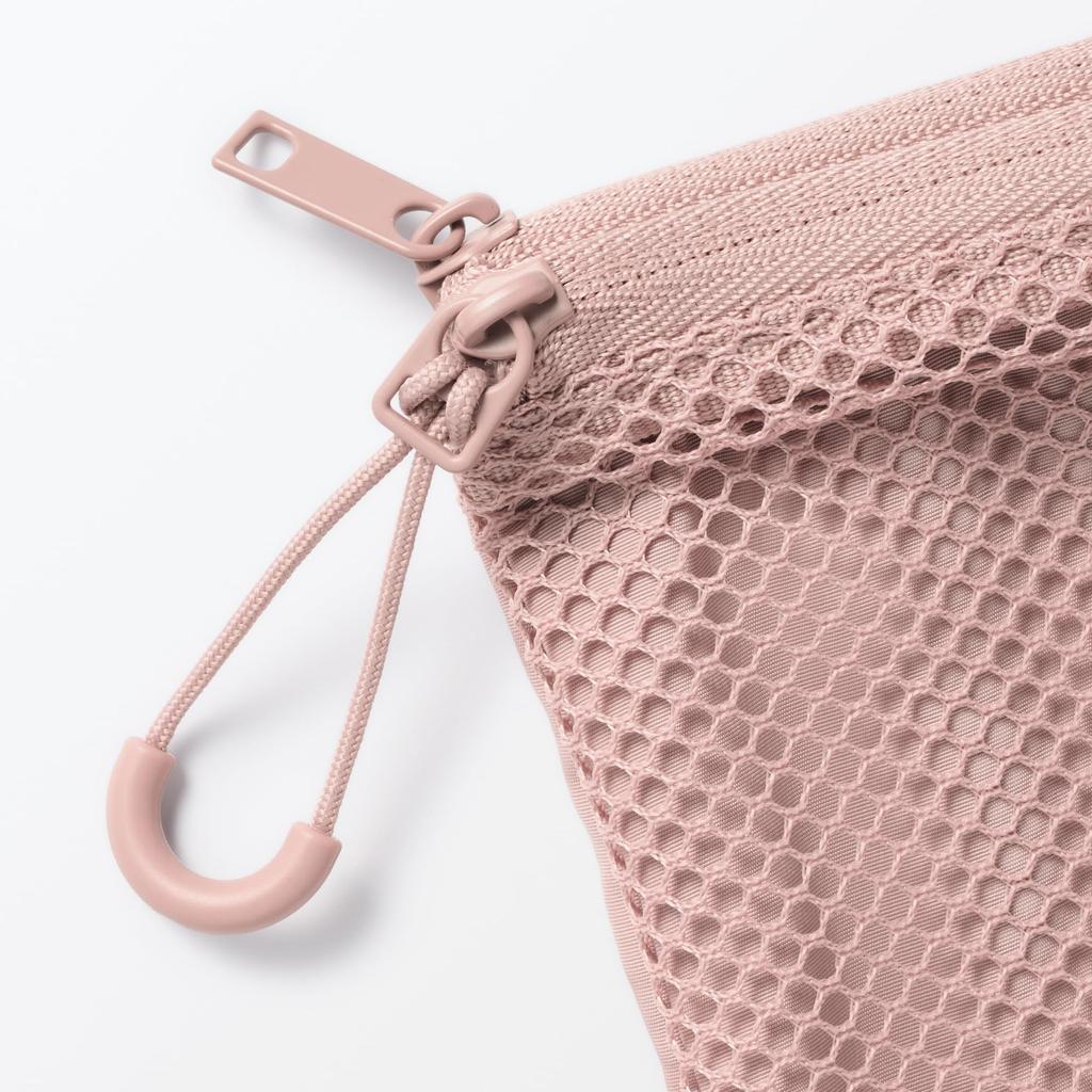 MUJI Polyester Double Zipper Case Large 19 X 27 84769566 - Pink, (approx. Cm)