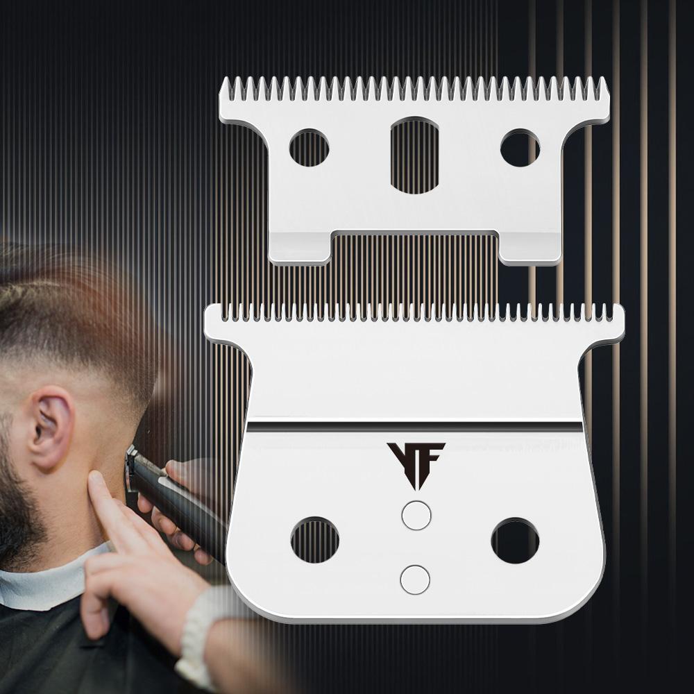 Replacement Clipper Blade Stainless Steel T Trimmer Blade Barber Trimmer Detailer Blades Customizable EU серебряный