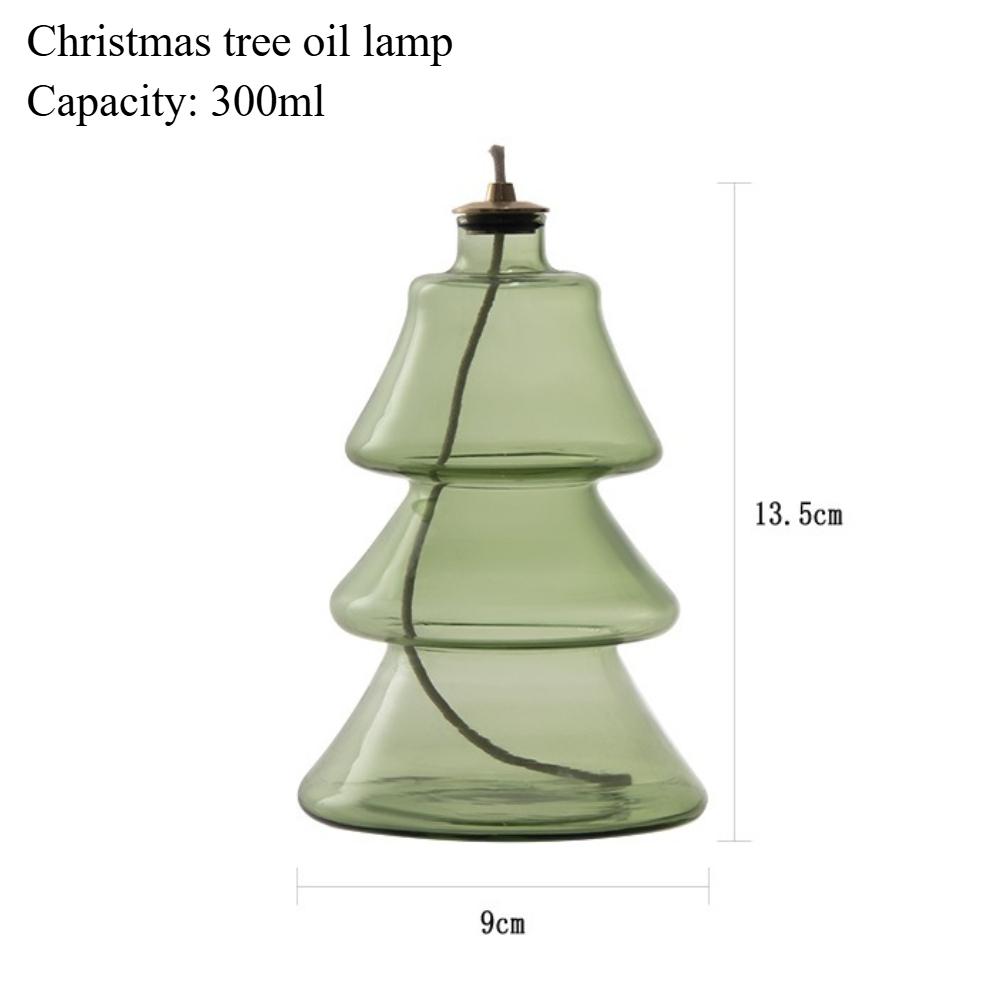 Creative Glass Oil Lamp Decorations for Home Decor Elegant Tabletop Centerpiece Smoke Free Crispy Oil Lamp For Bathroom Decor