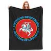 Lietuva Lithuania Coat Of Arms Blankets Flannel Sofa Throw Blanket Super Soft for Home Bedroom Throws Bedspread Quilt