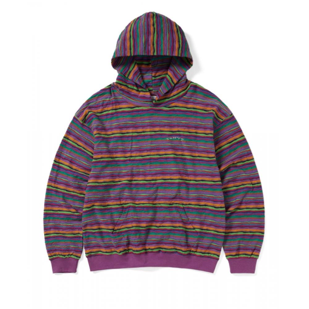 Thisisneverthat Wave Jacquard Hoodie Violet M