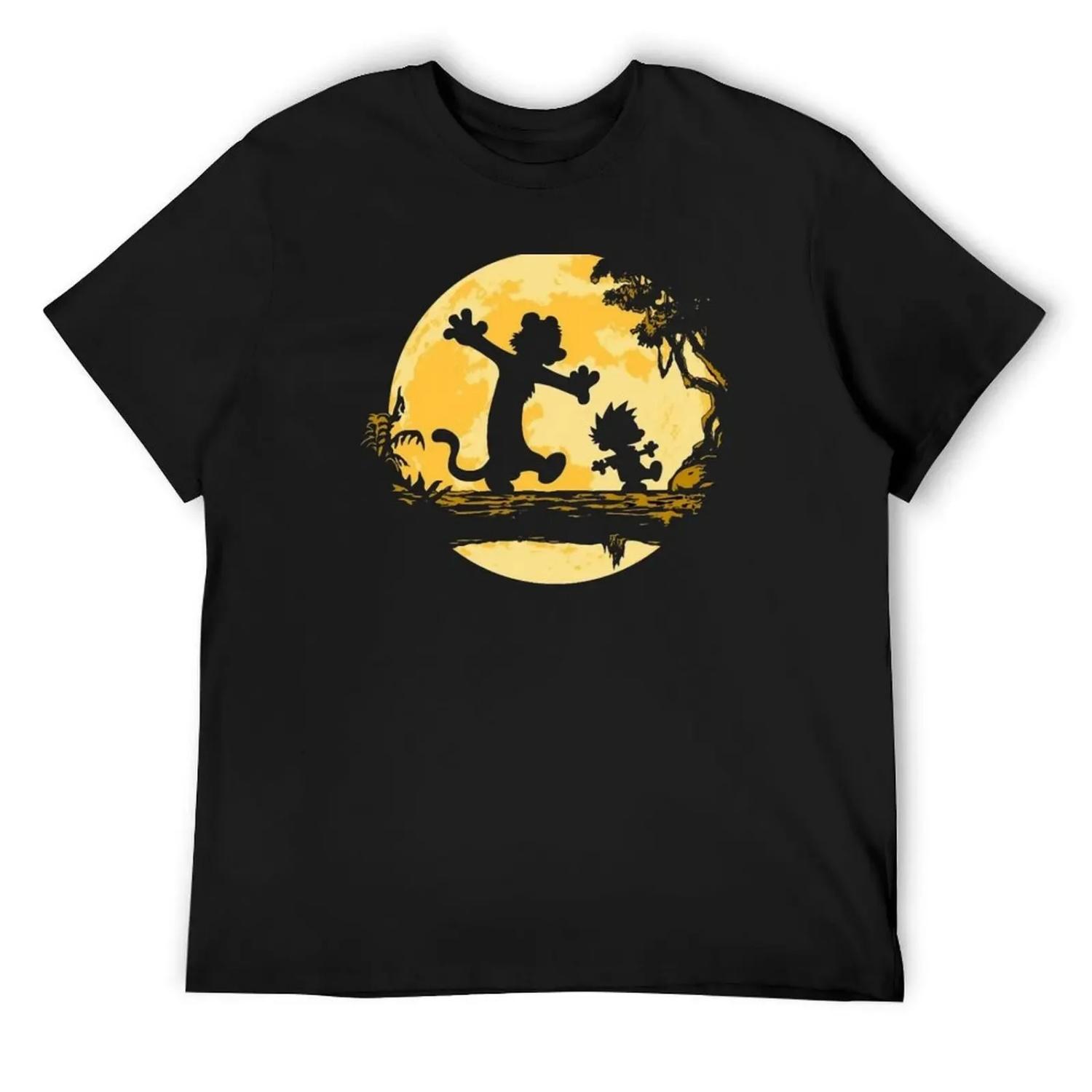 Калвин и Гоббс Калвин и Гоббс Калвин и Гоббс Футболка смешные футболки с мемами аниме вещи мужские футболки с принтами для больших и высоких S