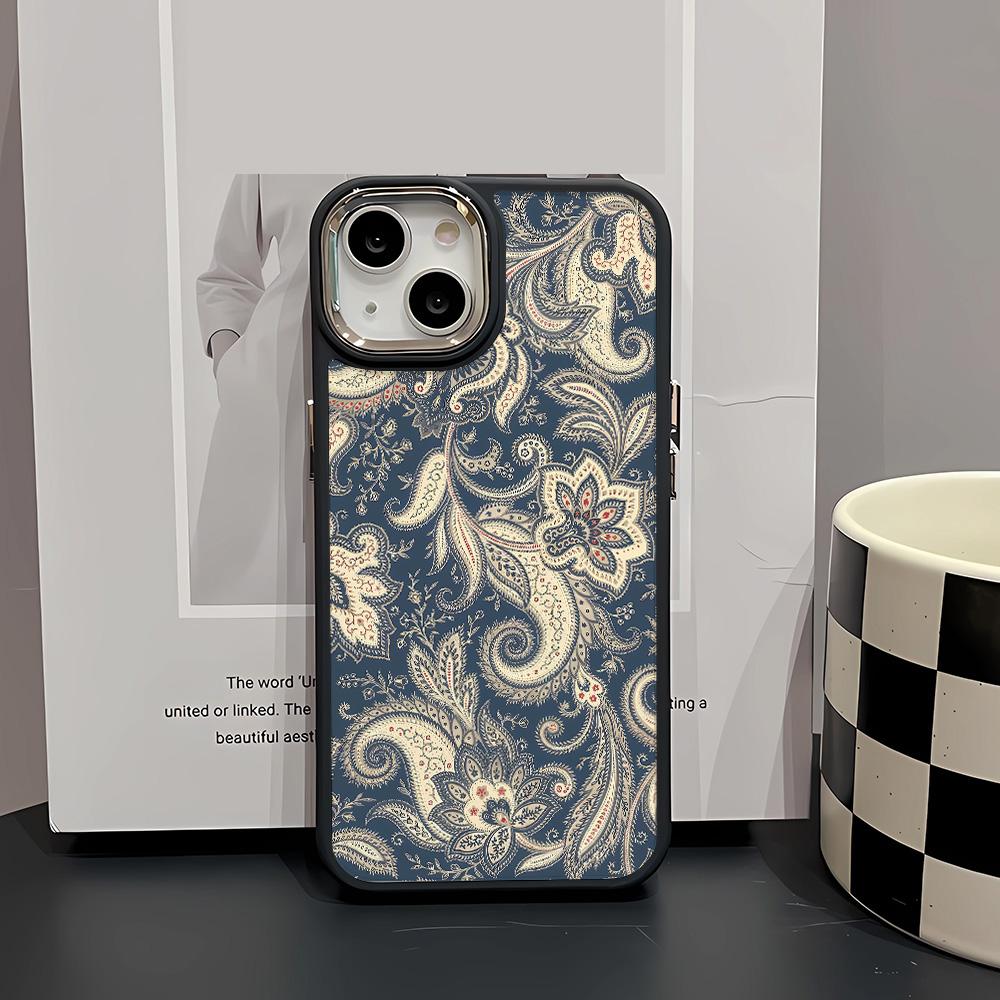 Retro Flowers Phone Case Suitable For IPhone 16 Pro Max 16 15 Plus 14 13 12 11 Case Cover Funda For IPhone 16 15 14 Plus Case
