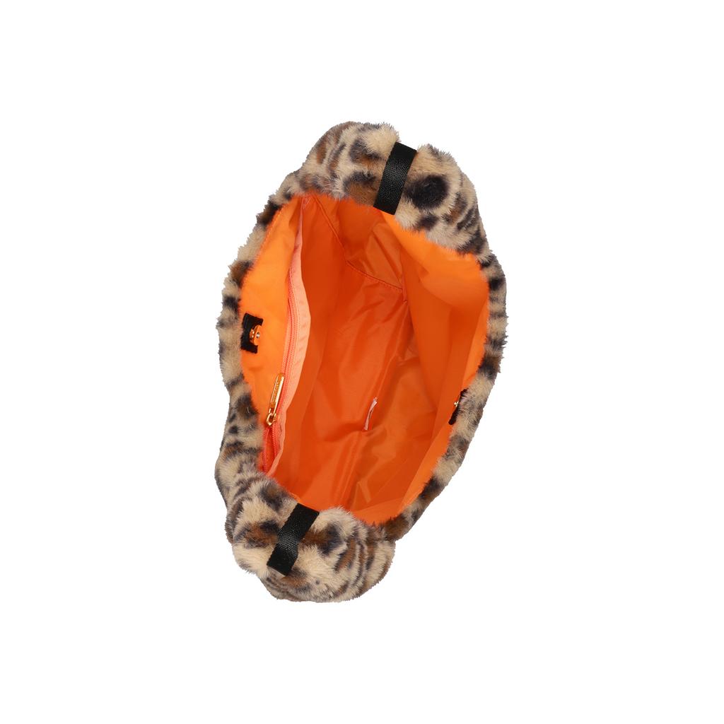 Lesportsac Leopard Fluffy Fur Shoulder Tote Bag [3030.Ld21]