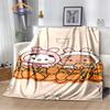 Cartoon Print Bear and Pa Blanket Cute Bubu  Dudu Series  S Warm Flannel Soft Comfortable Home Bed#(9)