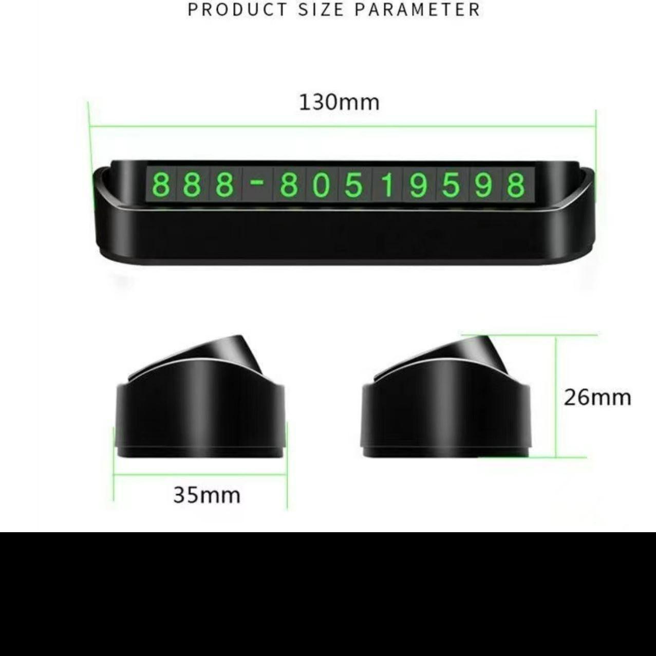 

Карта временной парковки автомобиля, номер телефона, табличка для карты, номер телефона, остановка парковки, автомобильные аксессуары, Стайлинг автомобиля 13x2,6 см чёрный