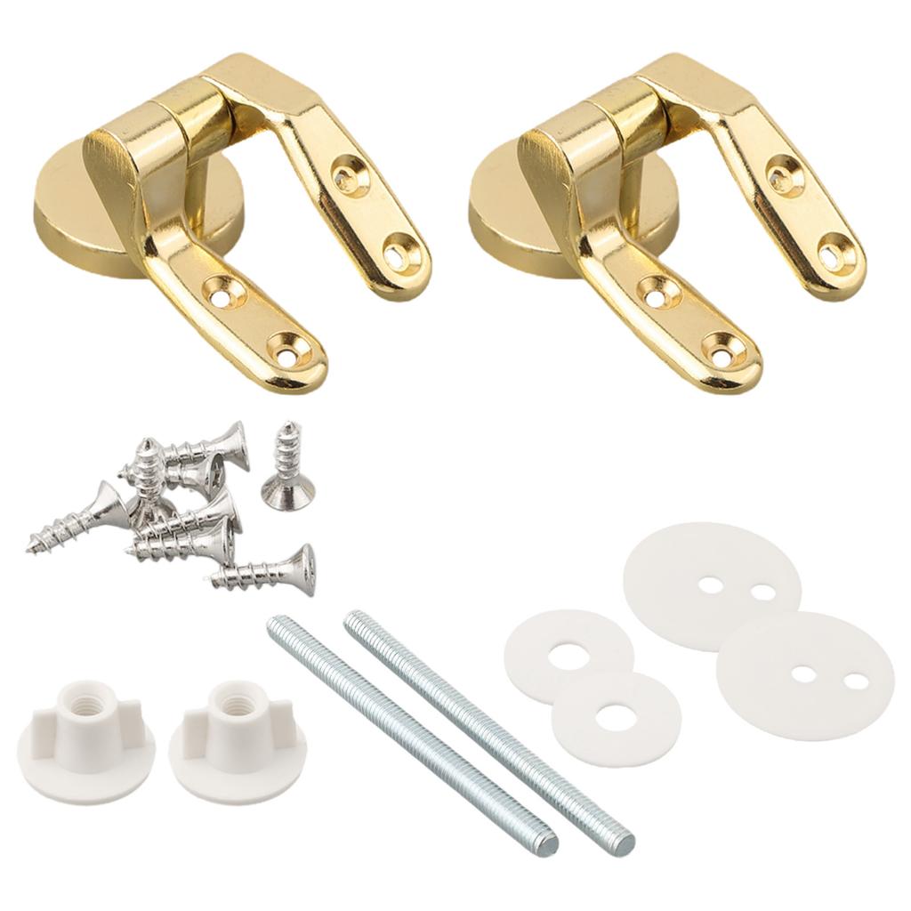 Upgrade Your Toilet with Gold For Seat Hinges Replacement and Fittings