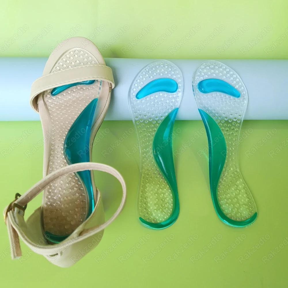 

Силиконовые стельки для высоких каблуков, ортопедические стельки для плоскостопия для обуви, женские, при подошвенном фасциите, с поддержкой свода стопы, массажные стельки для обуви Seven-point Pad