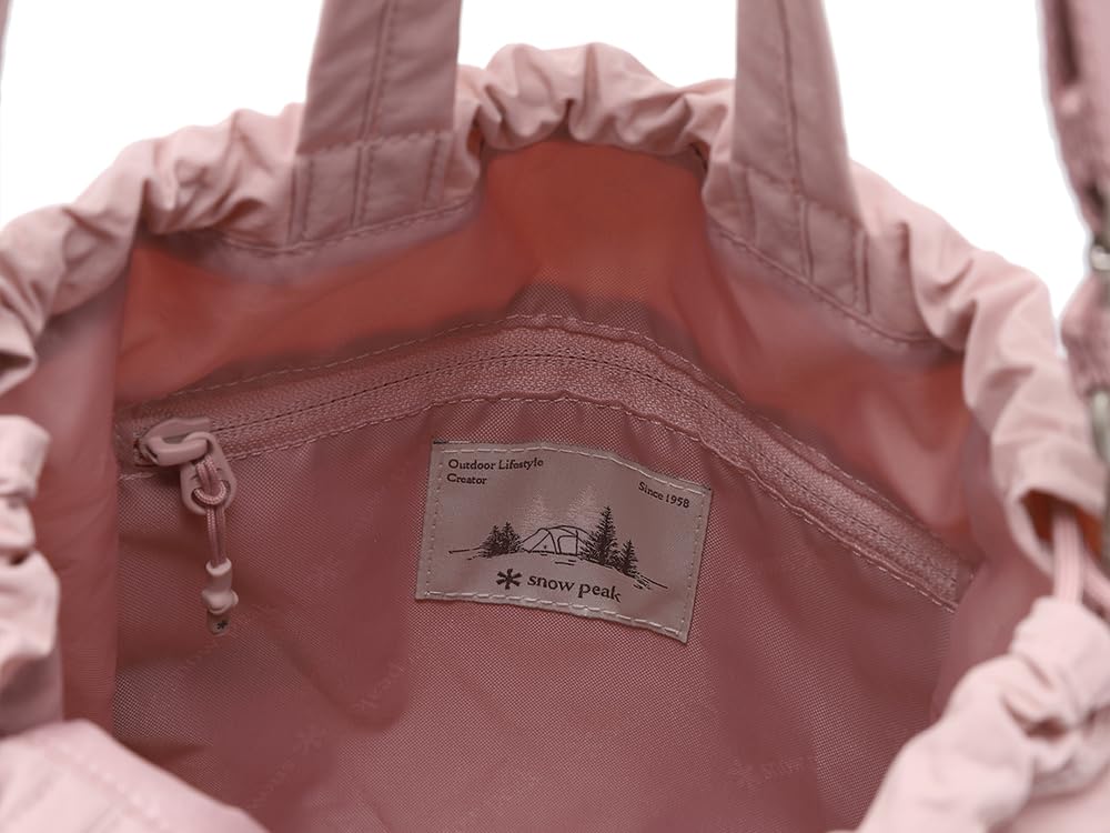 Snow Peak Softwill Bucket Bag Tote Shoulder Light Pink One GS-S25SWFBB22, 2-Way Bag, Multi-Way Bag, Bag, Bag, Handbag, Women's Bag,