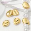 Brass Spacer Beads For Jewelry Making,18K Gold Plated Flat Irregular Beads Separators,Bracelet Beads,DIY Jewelry Accessories