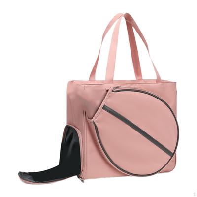 BADMINTON RACKET Tote Bag Fitness Sport Large Capacity for Women with Zipper Shoulder Zip