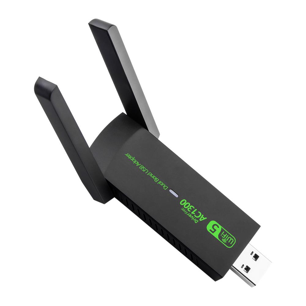Spot 1300M Dual-Band USB WiFi Adapter: Wireless Network Receiver & Transmitter