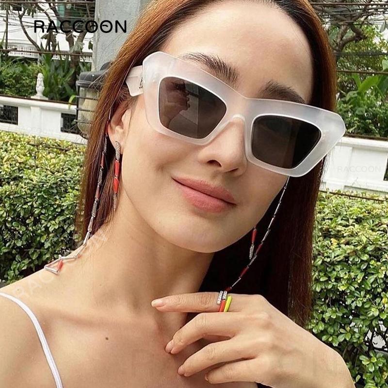 

Винтажные прозрачные белые солнцезащитные очки кошачий глаз Женщины Ретро солнцезащитные очки Мужские модные классические оттенки Новые роскошные дизайнерские очки