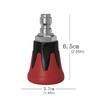 Automotive Pressure Washer Nozzle 1/4 Inch Bore 40 Degree Fan Sprayer 304 Stainless Steel Design Water Guns Head Tips