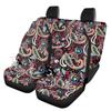 Waterproof Auto Seat Protectors Full Set Abstract Digital Print Airbag Compatible Front Rear Seat Covers Non-Slip Durable for All Cars