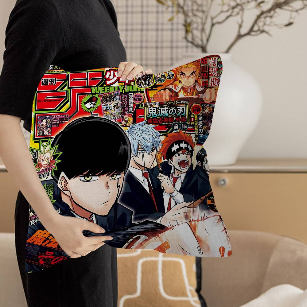 Mashle Magic And Muscles Mash Anime Pillow Cover Design Cushion Cover Decor Holiday Decorati
