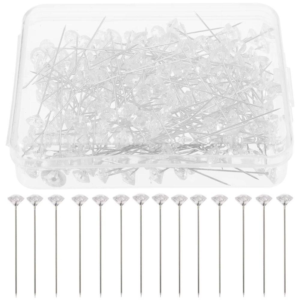 100/200/300Pcs DIY  Position Straight Pins Shiny Corsage Pins Bouquet Pins  Fabric Embroidery