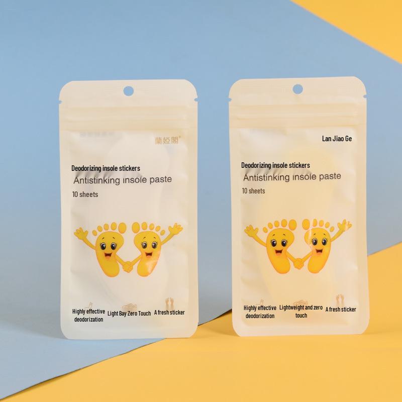 Odor-Resistant Deodorant Stickers: Foot Odor Removal, Antibacterial, Breathable, Sweat-Absorbent, Deodorizing Insoles for Sneakers and Socks