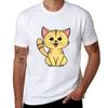 Adorable Little Cartoon Kitty Tshirt Work Outdoor Short Sleeve Tee
