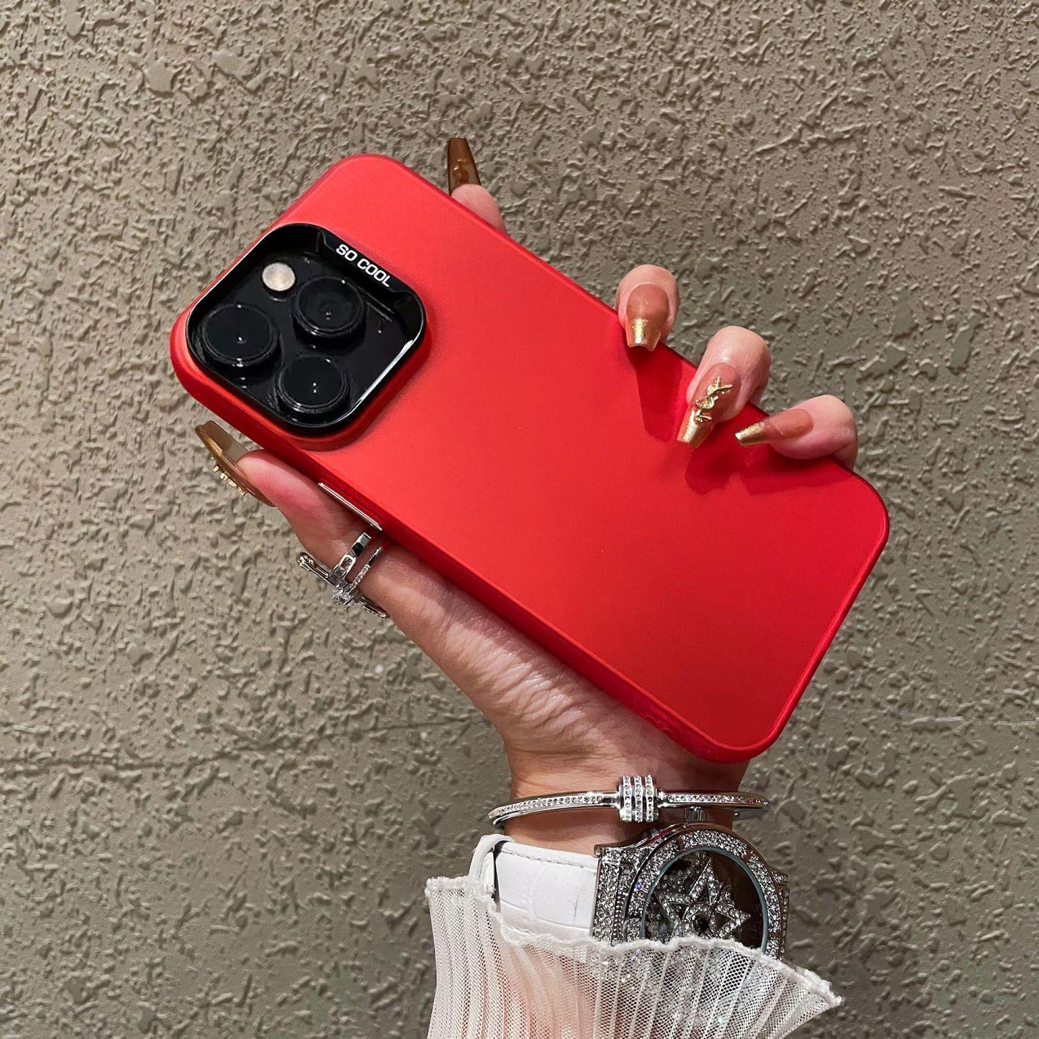 

China Red Drop-Proof Silver Case for iPhone 17 Pro/16/15 iPhone XR