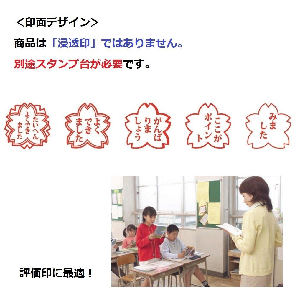 Sanbi Rubber School Grade Teacher Set of 5 Stamps, Stamps, Stamps, 30mm, (SS-021)