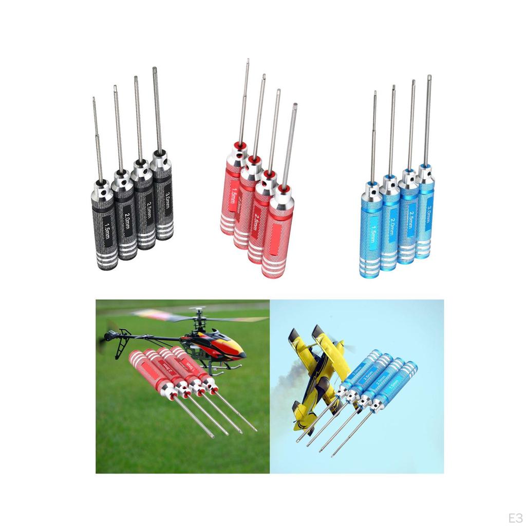 4 Pieces Hex Screw Driver Set Hexagon Screwdriver Socket for RC Drone