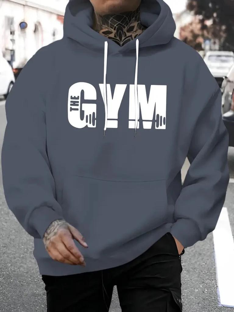 Men's Autumn and Winter Fashionable Casual Loose New York City Graphic Printed Long Sleeved Round Neck Sweatshirt