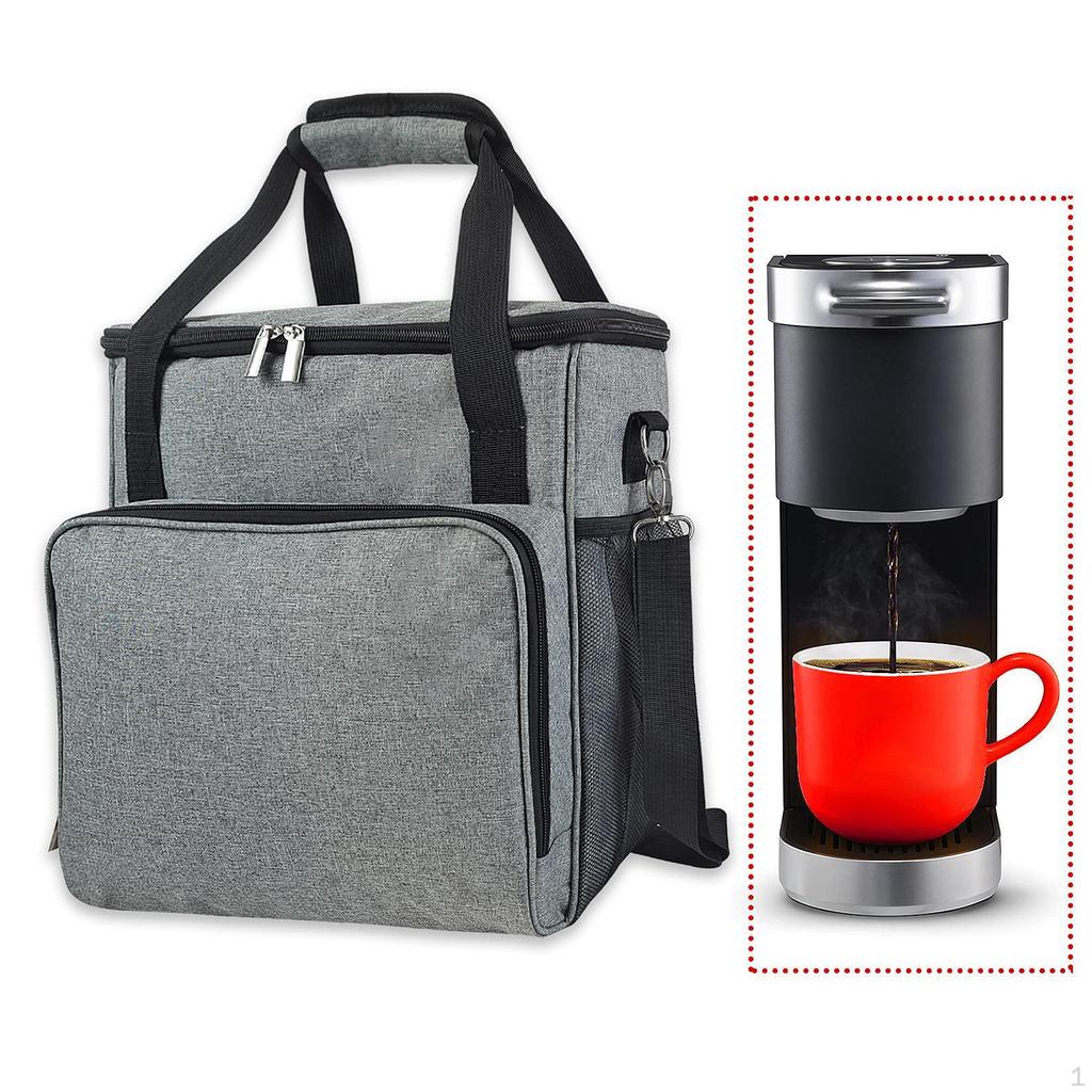 Coffee Maker Travel Bag,Travel Case Multiple Pockets,Sturdy,Storage Bag,Portable,Single Serve