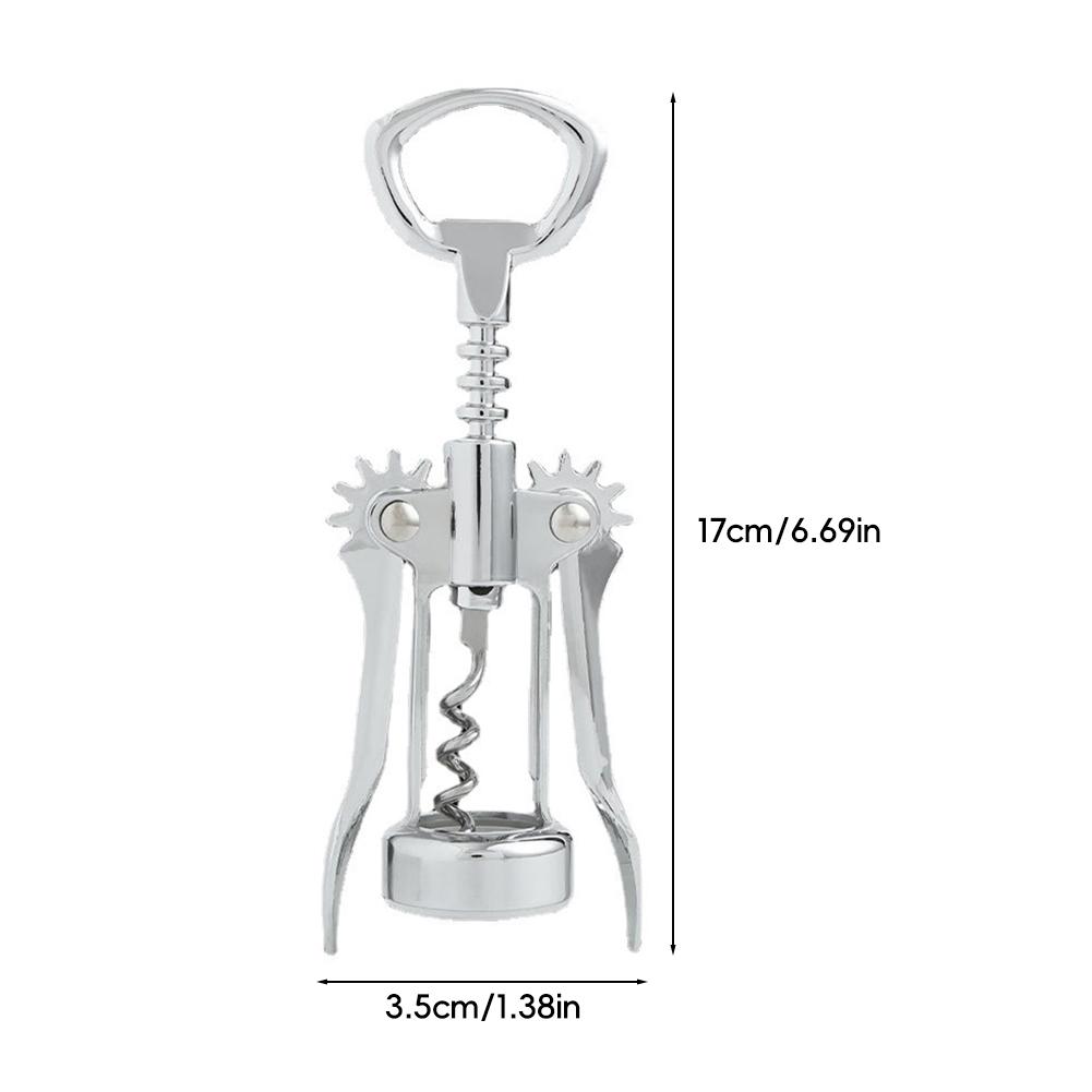 Deschizător de sticle de vin portabil, rezistent, multifuncțional, cu tirbușon, deschizător de sticle de vin, pentru petrecere, restaurant, cadou elegant
