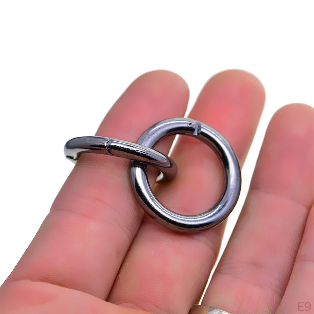 Round Carabiner Snap Hooks Set for Outdoor Activities