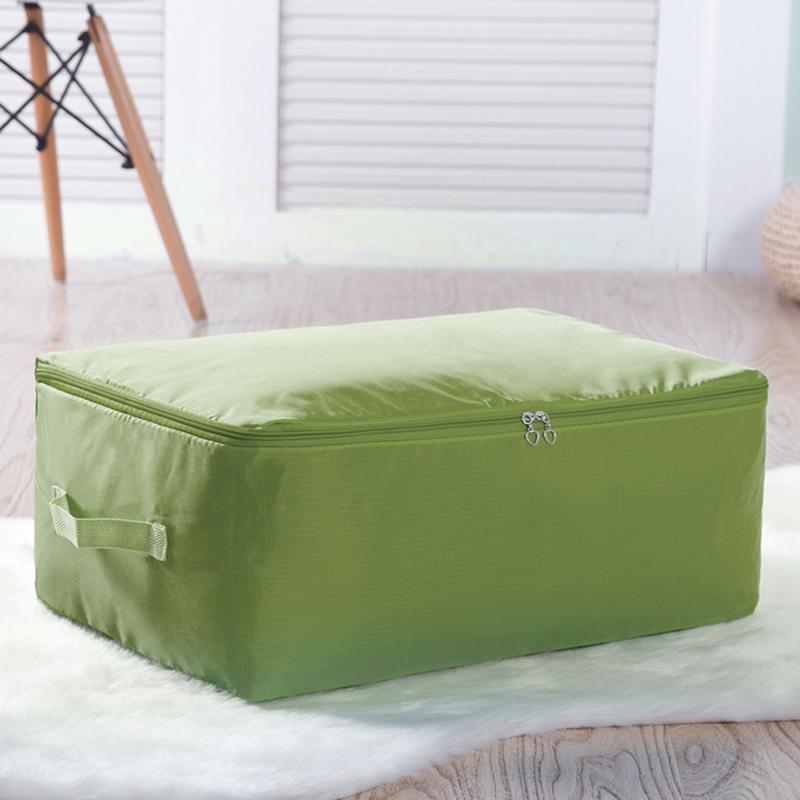 Travel Bedroom Storage Bag Solid Color Waterproof Moisture Resistant Quilt Clothes Oxford Cloth Storage Bag Quilt Duffel Handbag