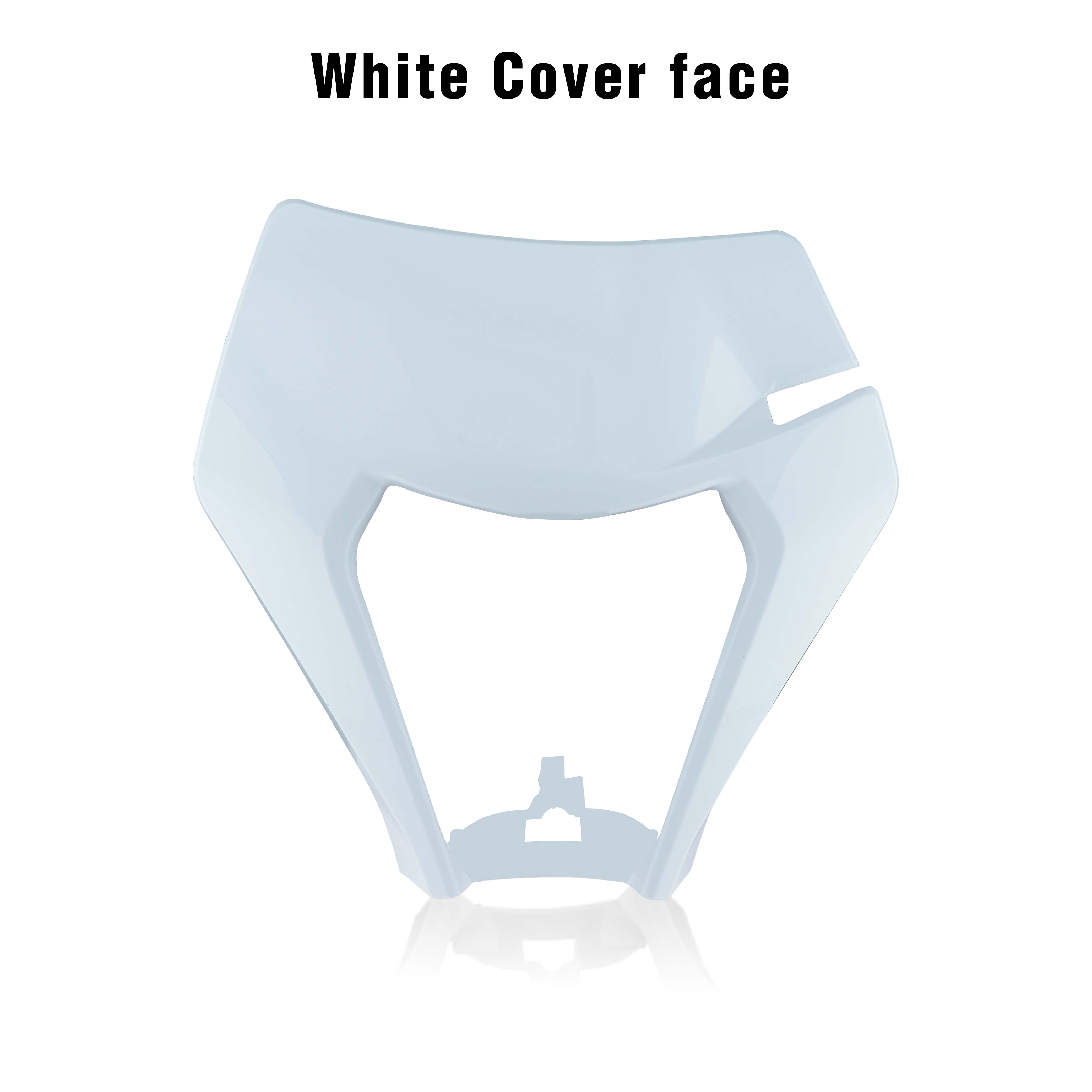 MCHMFG Мотоцикл  кристальный светодиодный фонарь Фара Для KTM EXC  SX SXFXC XCF XCW XCFW    Эндуро MX Мотоцикл White Cover face