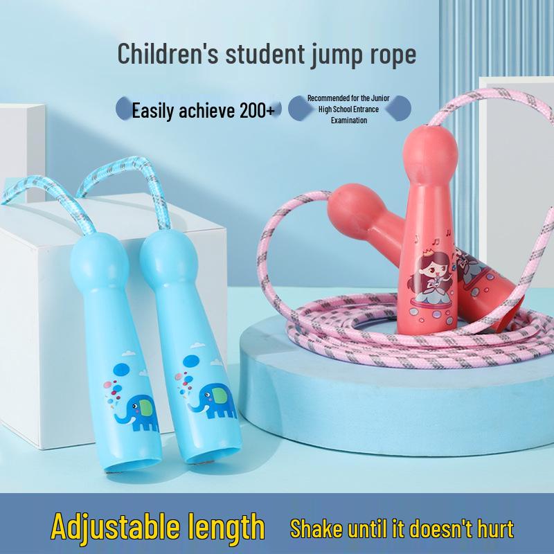 Colorful Adjustable Skipping Rope for Kids - Non-Knotting Design for Kindergarten & Elementary Students