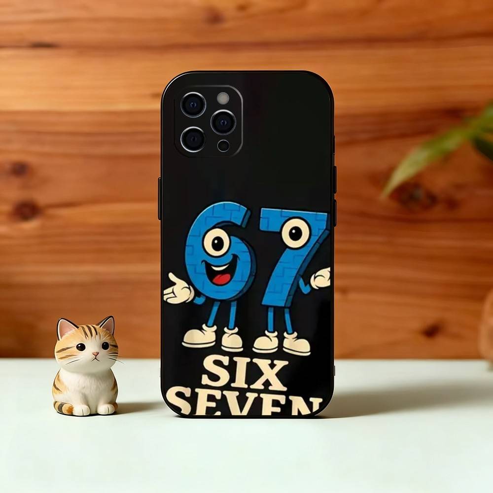 S-Six S-Seven 67 SS Phone Case Silicone Soft For IPhone 17 16 15 14 13 12 11 X XR Plus Pro Max Plus