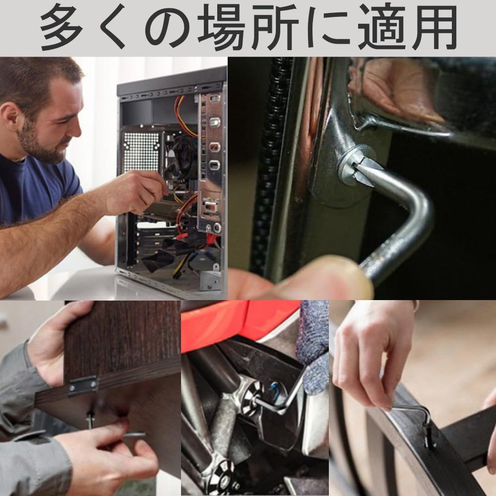 Offset Screwdriver Phillips and Flathead DIY Repair Precision Screwdriver for Tight for Electronics Repair 3-Piece Set, Right-Angle Z-Shaped,