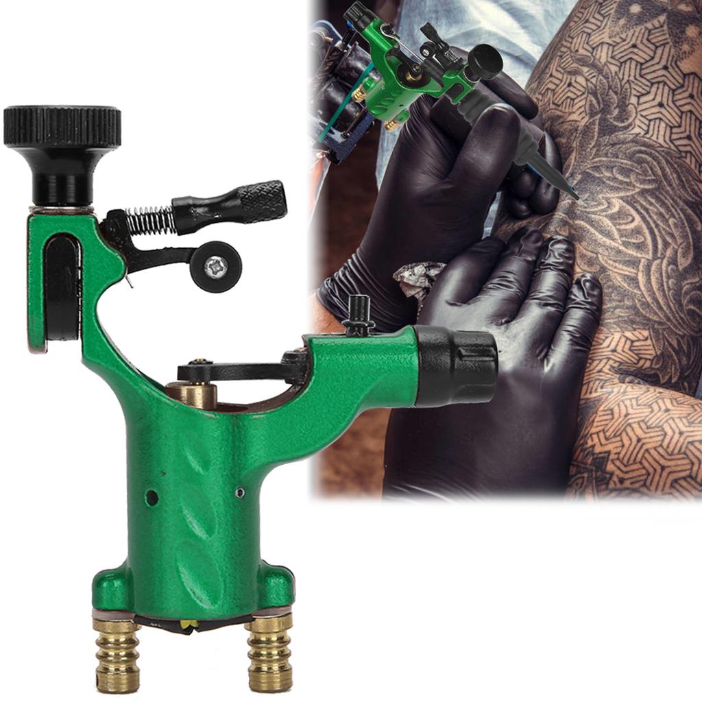 Mașină de tatuaj rotativă profesională electrică pentru umbrire și contur pentru tatuator Verde