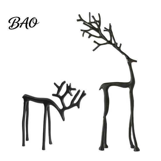 Tisch-Weihnachtsdeko Rentierstatue, Kleine Hirschskulptur Figur, Modern Elegant Kreativ für Tischplatte, Kaminsims, Wohnzimmer,