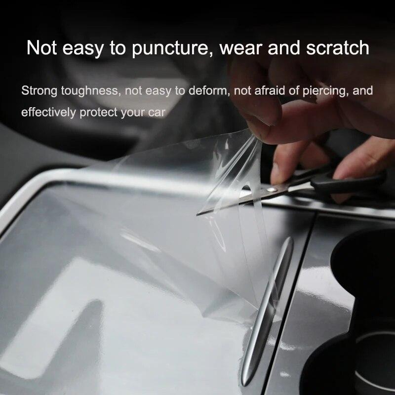 Central Control Anti-scratch Protective Film for Tesla Model 3/Y -2023 Center Console Panel Sticker TPU Film Car Accessories