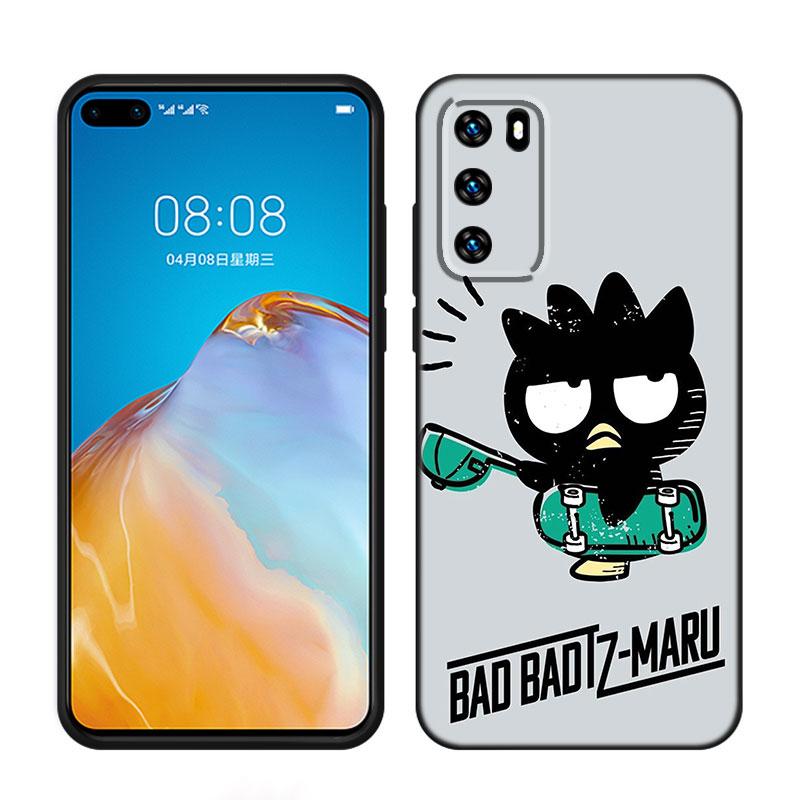 

Мультяшный ЧЕРНЫЙ чехол для телефона BAD BADTZ-MARU для Huawei P10 P20 P30 P40 Lite P50 P60 Art P50E P Smart Z 2018 2020 2021 Pro 2019 Huawei P20 Lite
