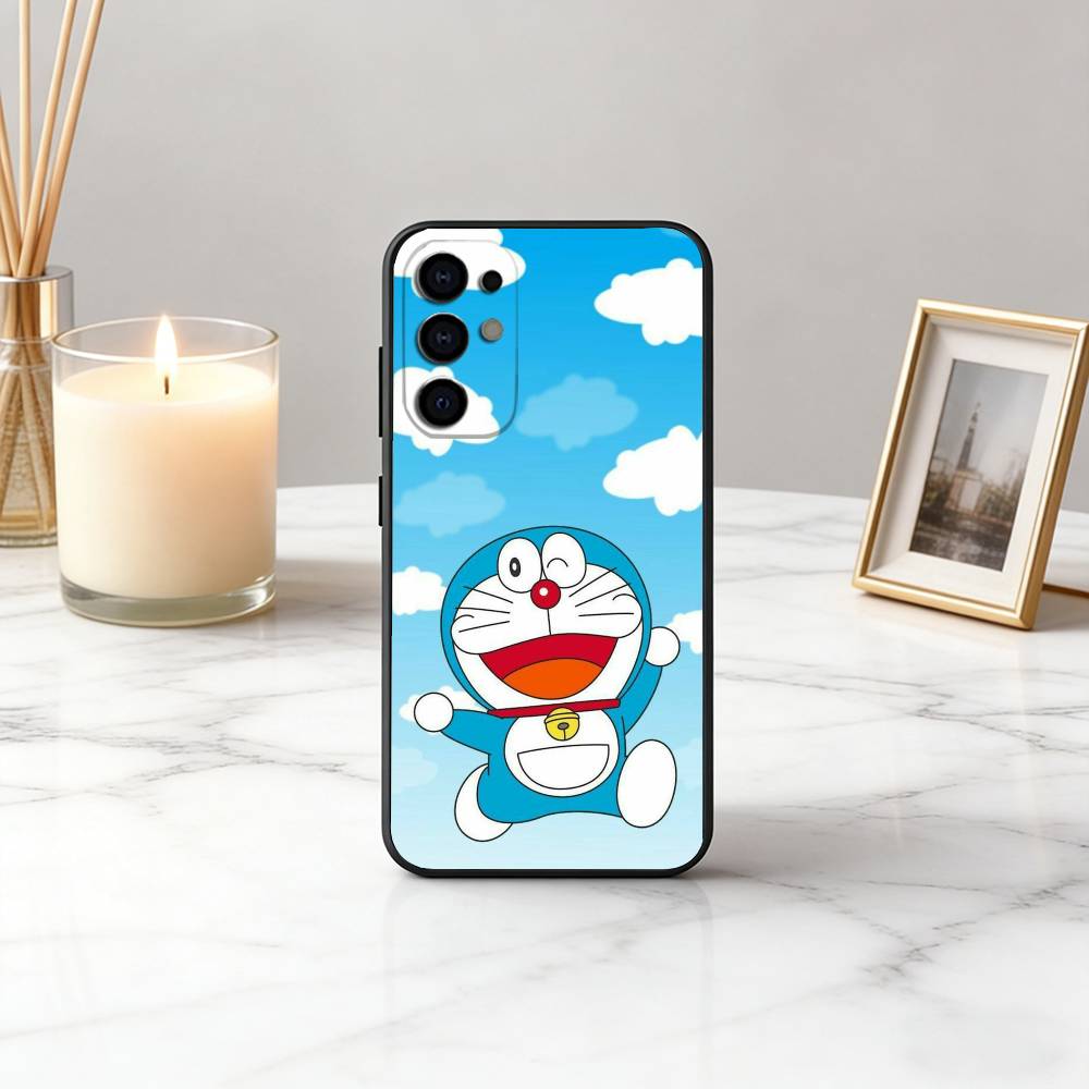 Clever cute D-Doraemon-es Phone Case Black Silicone Soft For Samsung S25,S24,S21,S22,S23,S30,Ultra,S20,Plus,Fe,Lite