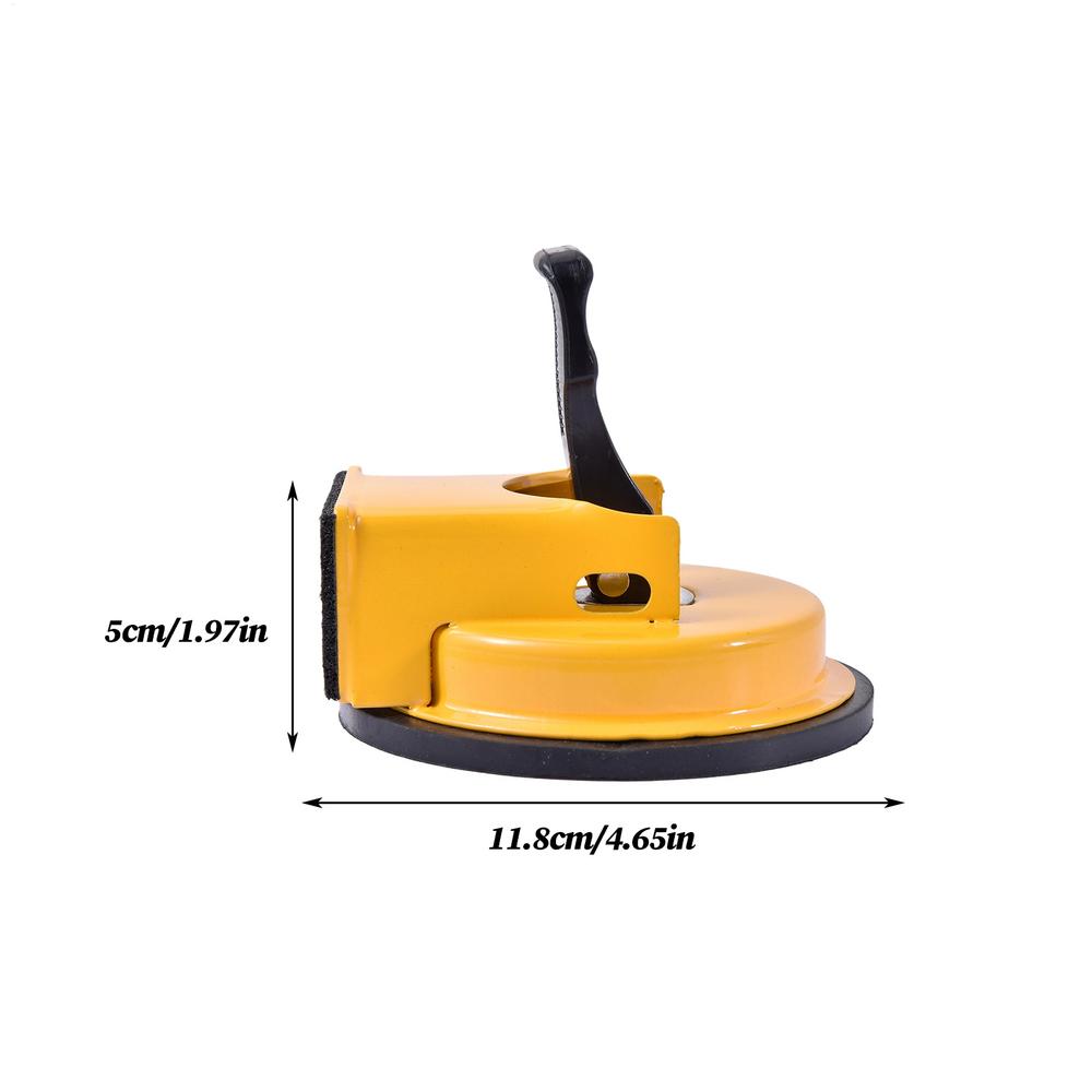 

Floor Fixer Iron Grabber Vacuum Tile Flooring Slat Grabber for Baseboard Paver Construction Tile Carpentry Apartments Bathroom жовтий