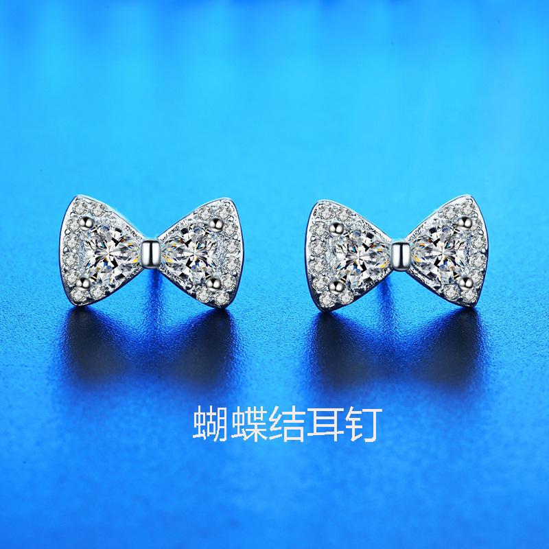 925 Sterling Silver Stud Earrings zircon For Women Fashion Exquisite Student Girlfriend Jewelry AccessoriesGood product