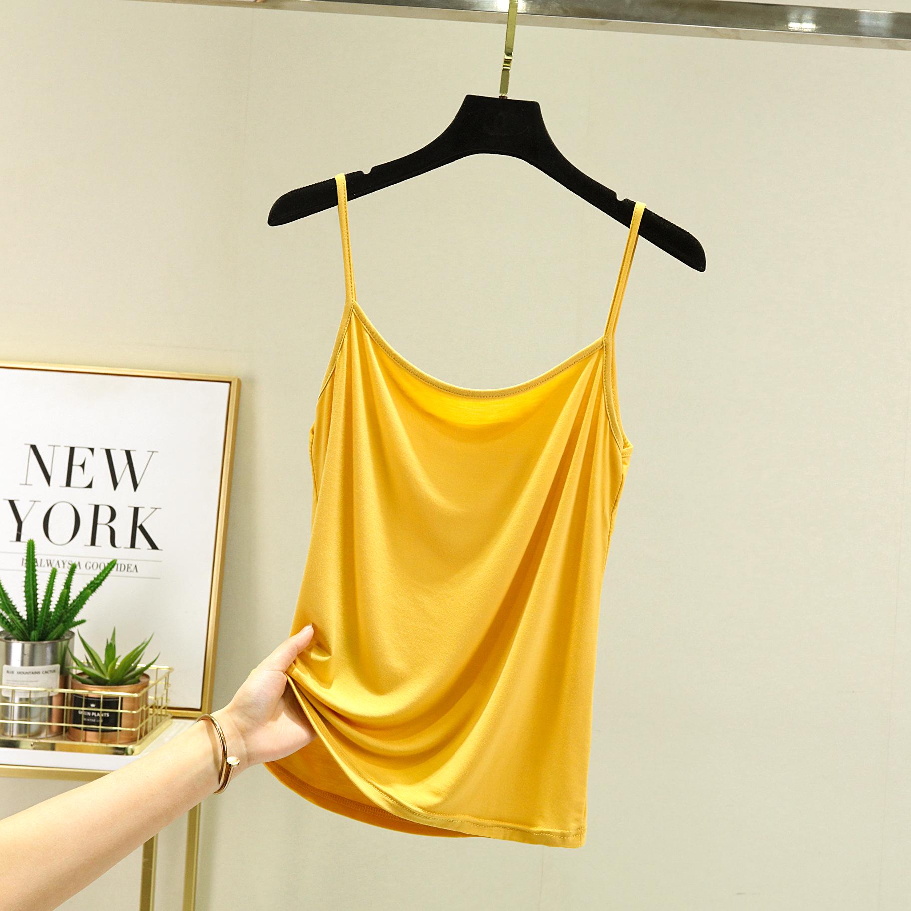 

Женская летняя майка-топ без рукавов из модала - Сексуальный топ с круглым вырезом Medium